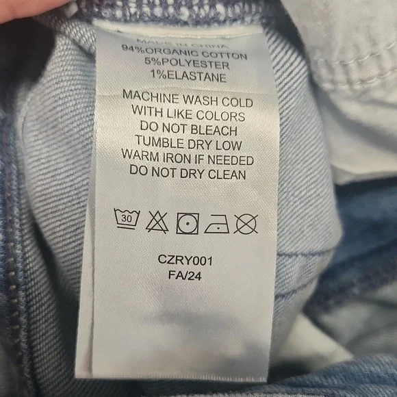 Quince Light Blue Flare & Wide Leg Jeans - Picture 11 of 12